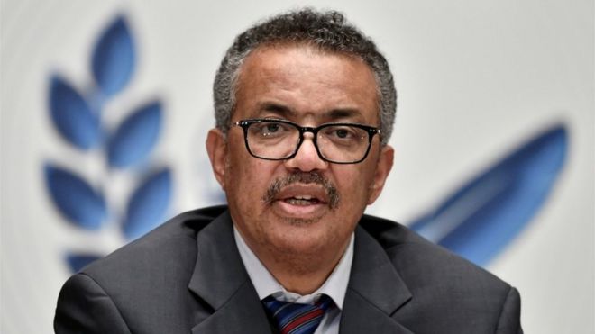 Dr Tedros said globalisation had allowed the virus to spread more quickly