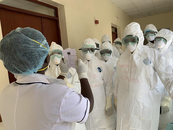 Health workers in PPE