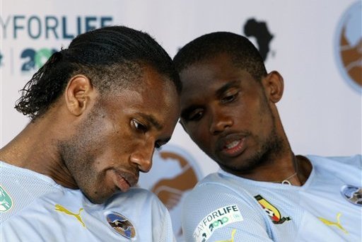 Drogba and Eto