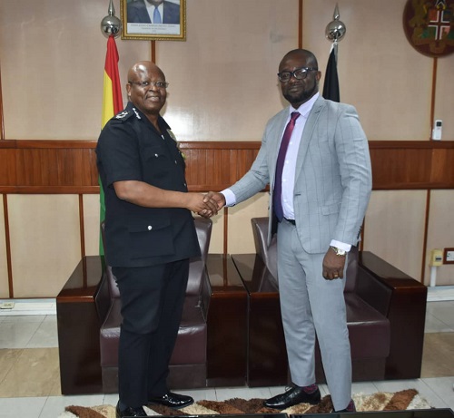 IGP James Oppong-Boanuh, Kurt Okraku(RIGHT)