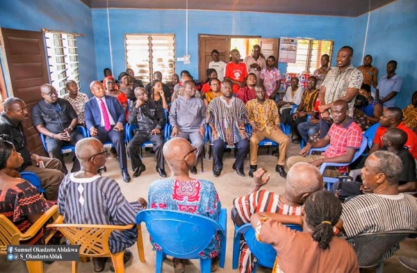 The Volta Region Parliamentary Caucus met with the family of the late Assemblymember