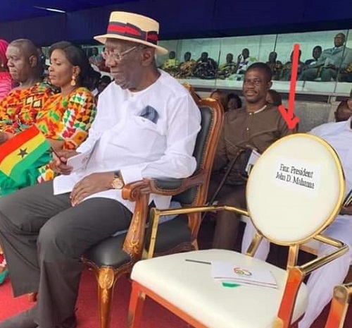 Mahama's seat near Kufuor is empty