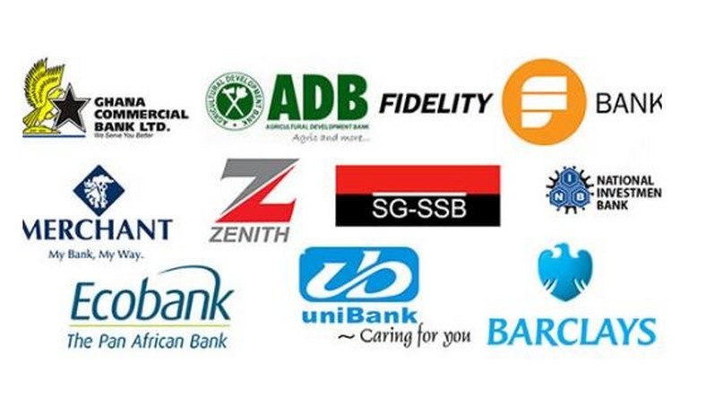 Logo of some banks in Ghana