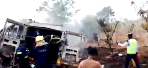 Kintampo accident scene