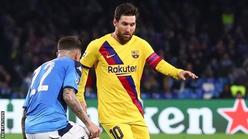 Barcelona drew 1-1 with Napoli in the first leg of their last-16 tie