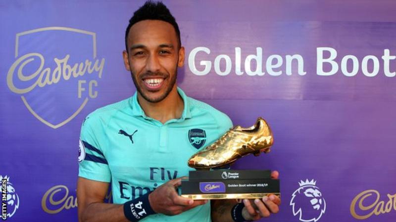 Pierre Emerick-Aubameyang won the Golden Boot alongside Liverpool duo Mohamed Salah and Sadio Mane last season