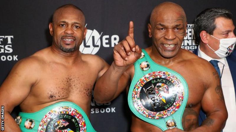 Tyson and Jones were said to have drawn after eight, two-minute rounds