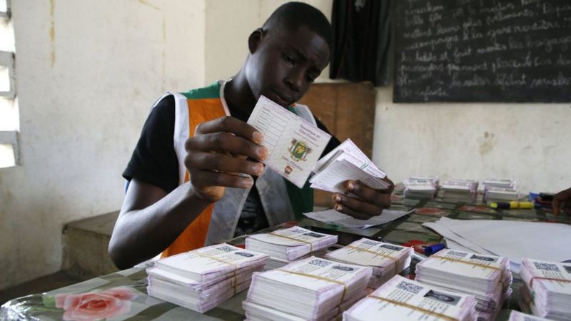 Voting cards have been distributed ahead of the presidential election