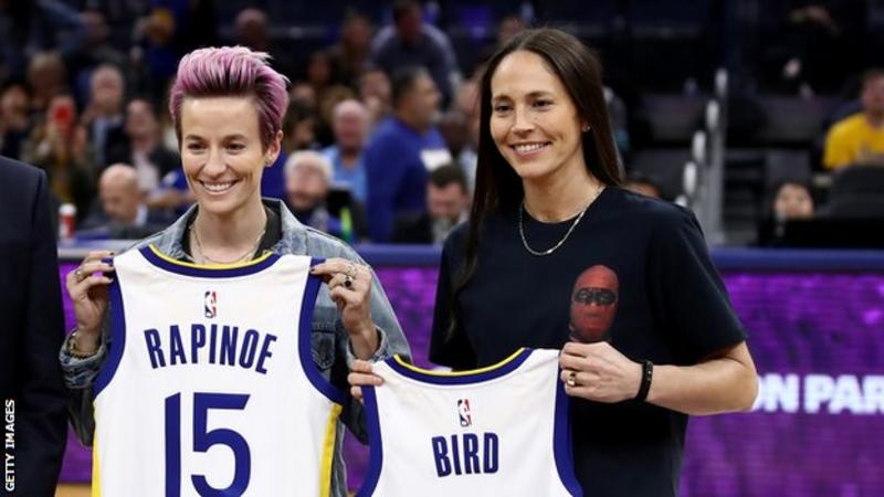 Rapinoe (left) and Bird have been dating for more than three years