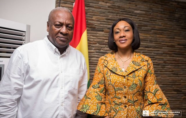 John Mahama and EC boss Jean Mensa