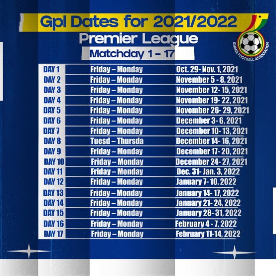 Dates For 2021 22 Ghana Premier League Season Announced Prime News Ghana