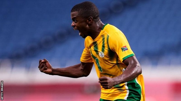 SuperSport United's Teboho Mokoena scored the winner for South Africa against Zimbabwe
