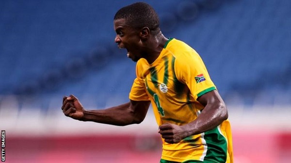 SuperSport United's Teboho Mokoena scored the winner for South Africa against Zimbabwe