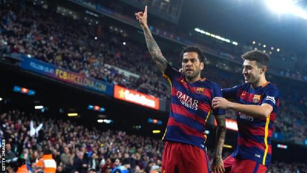 Dani Alves helped Barcelona win six La Liga titles and three Champions Leagues during eight years at the Nou Camp
