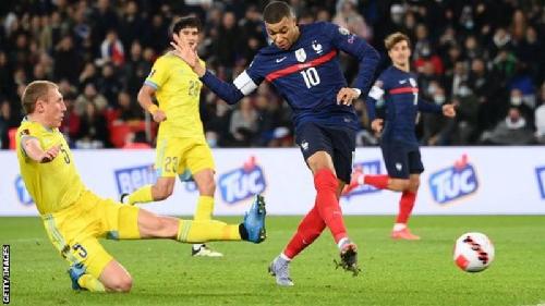 Kylian Mbappe has six goals in his past two games for France