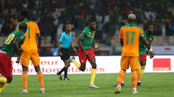 Lyon's Karl Toko Ekambi scored the goal that took Cameroon to the World Cup play-offs