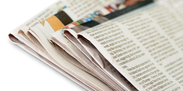 Newspaper headlines