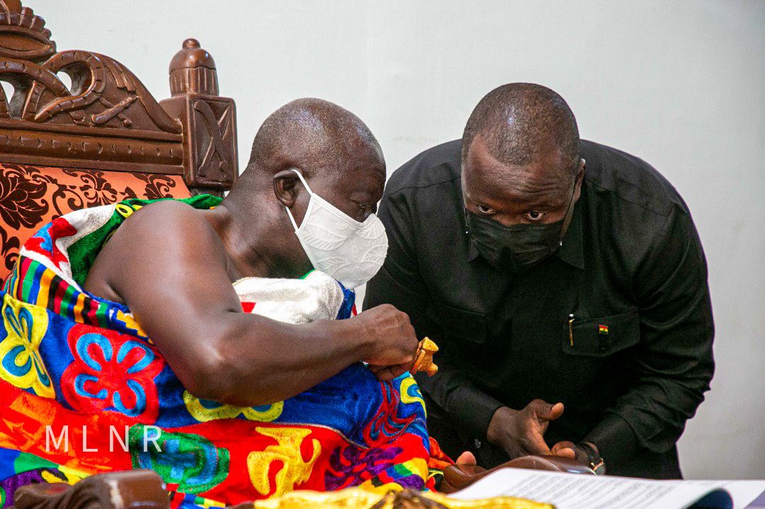 Otumfuo & Samuel A. Jinapor