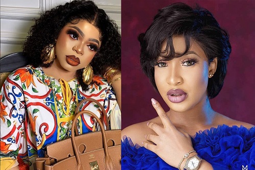 Tonto Dikeh loses her cool and jabs former best friend Bobrisky