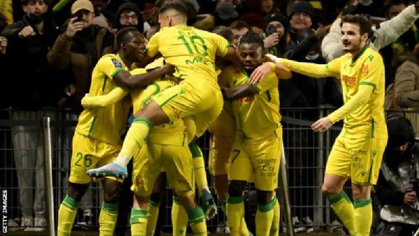 Nantes opened up a three-goal lead as PSG wasted first-half chances