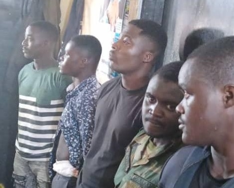 Man in military uniform among 5 busted for robbery in Northern Region