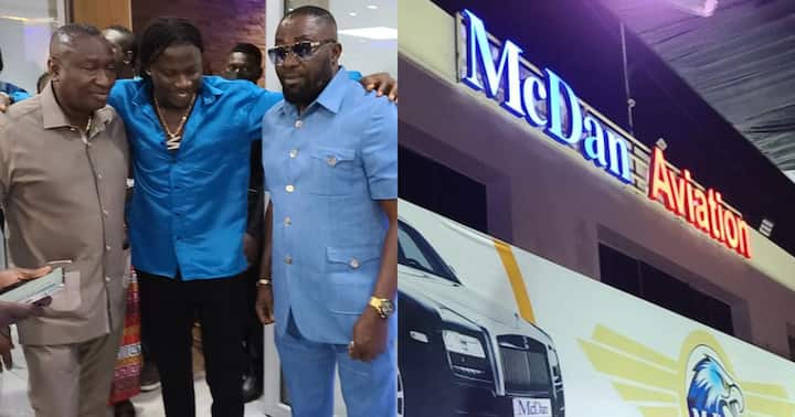 Stonebwoy rolls with Kwame Despite, other bigshots at McDan’s private terminal launch