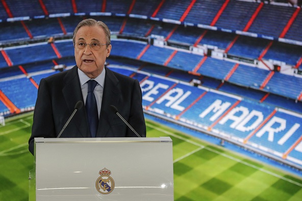 Real Madrid president Florentino Perez