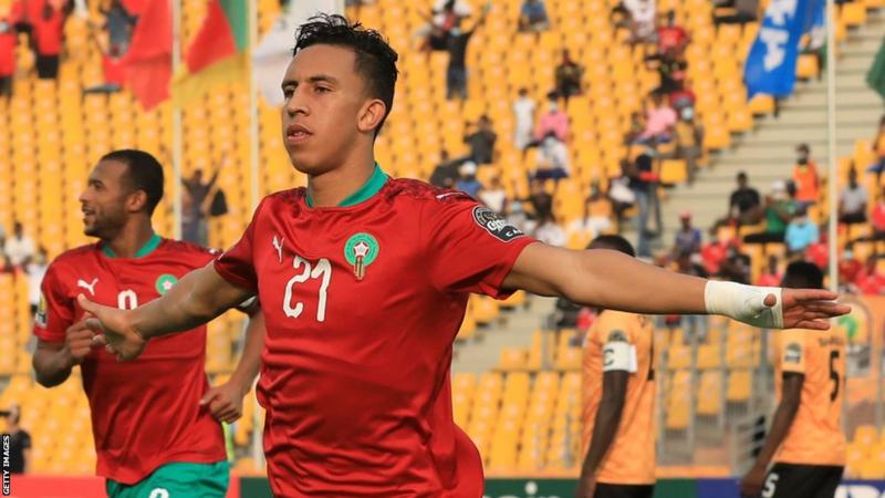 Morocco's Soufiane Rahimi is the leading scorer at the 2020 CHAN with five goals so far