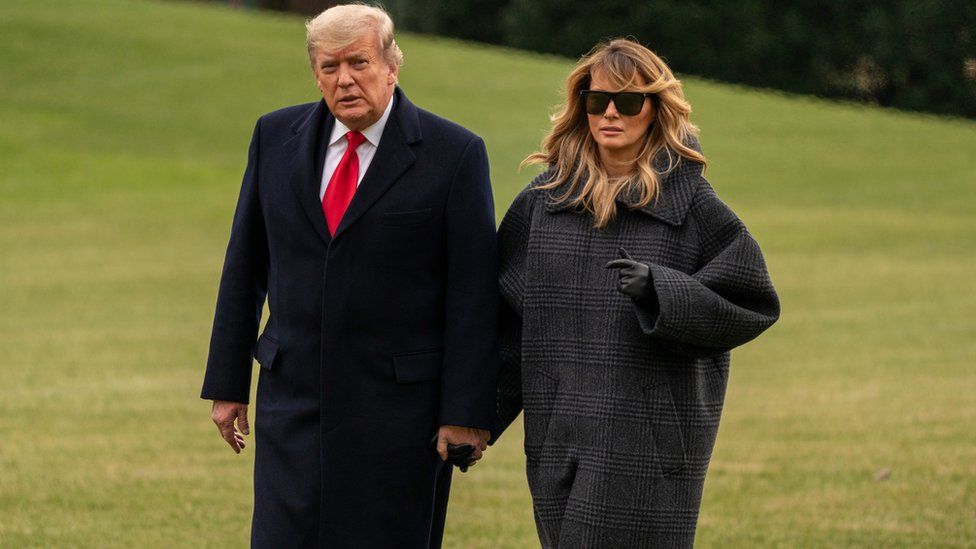 President Trump and First Lady Melania Trump cut short their holiday in Florida to return to the White House on New Year's Eve