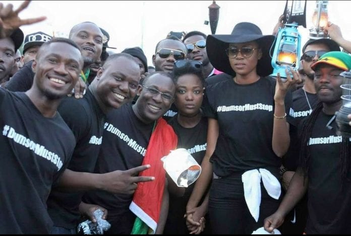 Yvonne Nelson joined 1,500 Ghanaians for a vigil in 2015