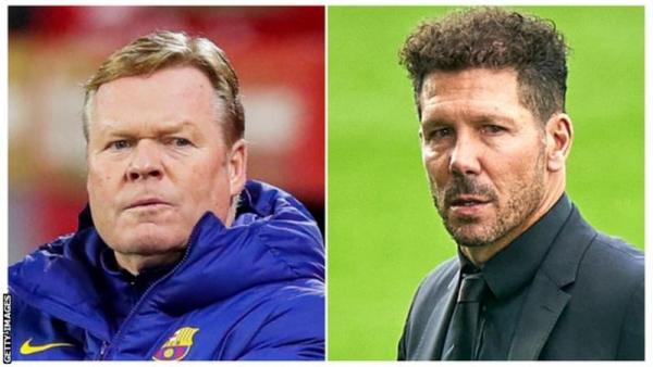 Ronald Koeman is hoping to win his first La Liga title, with Diego Simeone having led Atletico to league success in 2013-14
