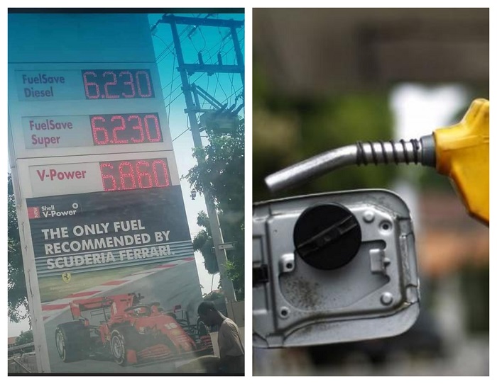 Fuel prices went up over the weekend
