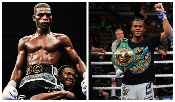 Richard Commey (L) Devin Haney (R)