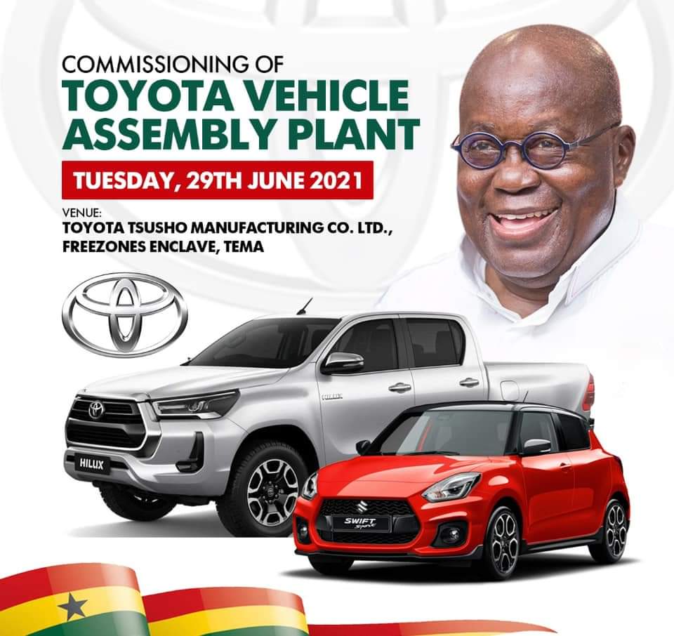 Akufo-Addo to commission Toyota assembly plant