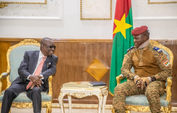 Albert Kan-Dapaah and Burkina Faso leader Ibrahim Traore