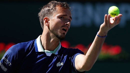 Daniil Medvedev replaced Novak Djokovic at the top of the world rankings for three weeks in 2022