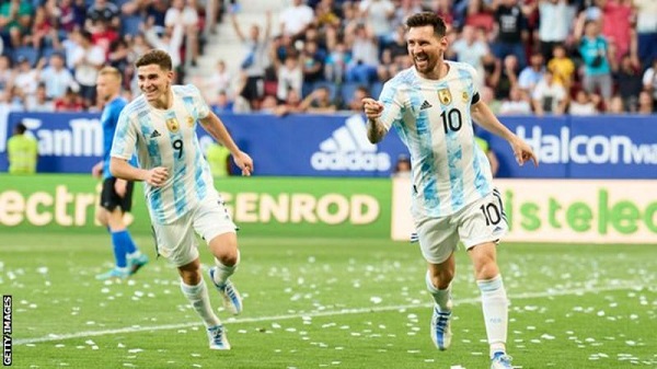 Lionel Messi moved up to fourth in the all-time scoring charts in men's international football