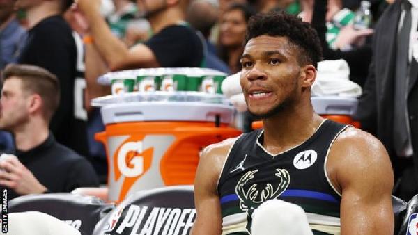 Milwaukee Bucks star Giannis Antetokounmpo was kept quiet by the Boston Celtics in game seven