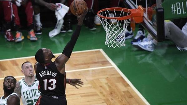 Bam Adebayo rose to the occasion for the Heat, who had to manage without Jimmy Butler for the second half