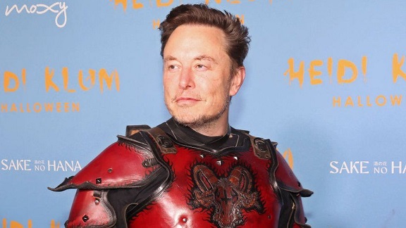 Elon Musk at a Halloween Party