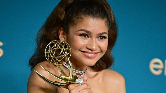 Euphoria star Zendaya won her second Emmy for best lead drama actress in three years