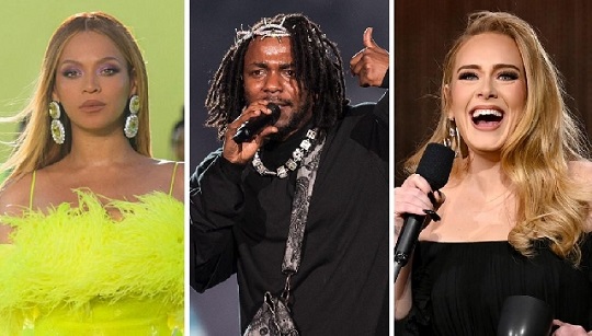 Beyoncé Kendrick Lamar And Adele Dominate Grammy Awards Nominations Prime News Ghana