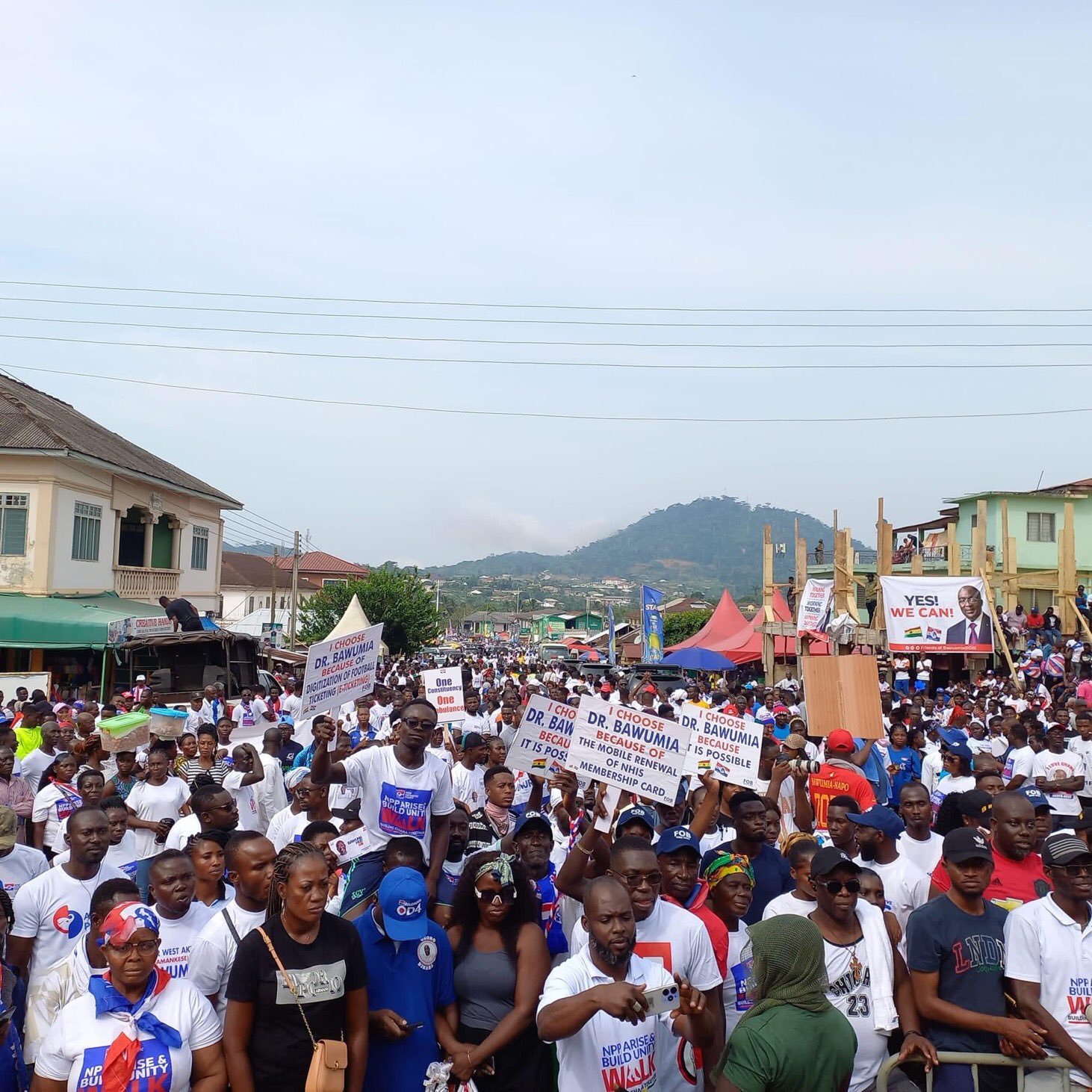 Easter Photos from NPP's unity walk in Kwahu Prime News Ghana