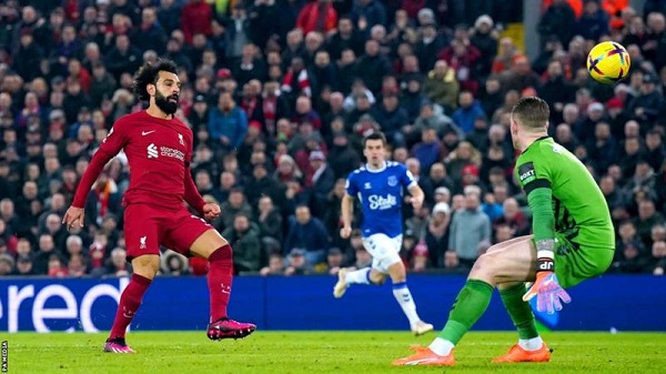 Mohamed Salah has been involved in 100 Premier League goals at Anfield (71 goals, 29 assists) in 104 appearance there