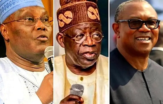 Atiku, Tinubu and Obi