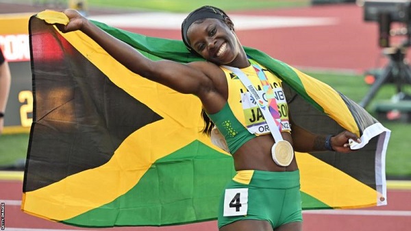Shericka Jackson won 200m gold and 100m silver at the 2022 World Championships