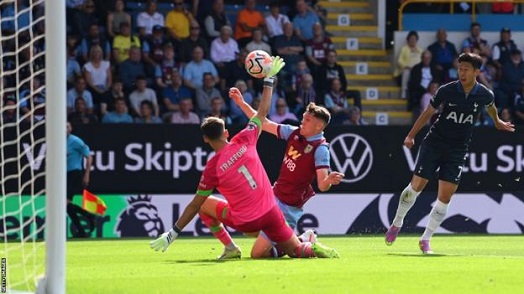 Son Heung-min's deft finish brought Spurs level 12 minutes after Burnley had taken an early lead