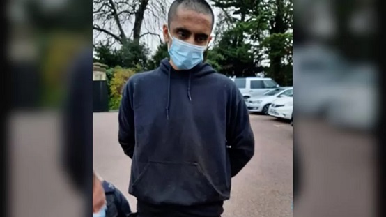 Chail was immediately detained by officers after being found at the castle (METROPOLITAN POLICE/PA WIRE)