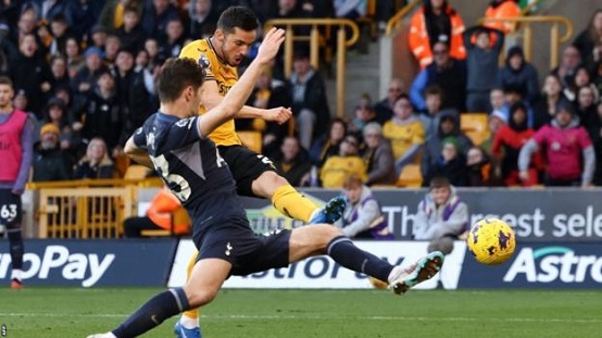 Pablo Sarabia's goal was Wolves' first in the league this season not assisted or scored by Pedro Neto or Hwang Hee-Chan