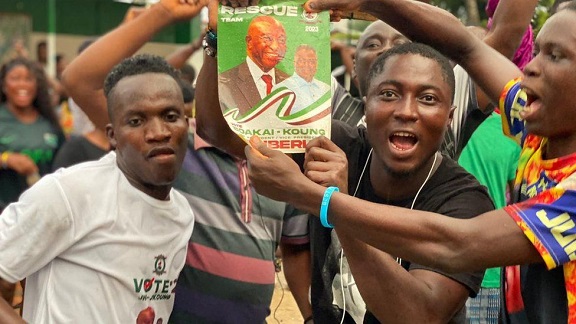 Joseph Boakai supporters believe that he will soon be declared the winner